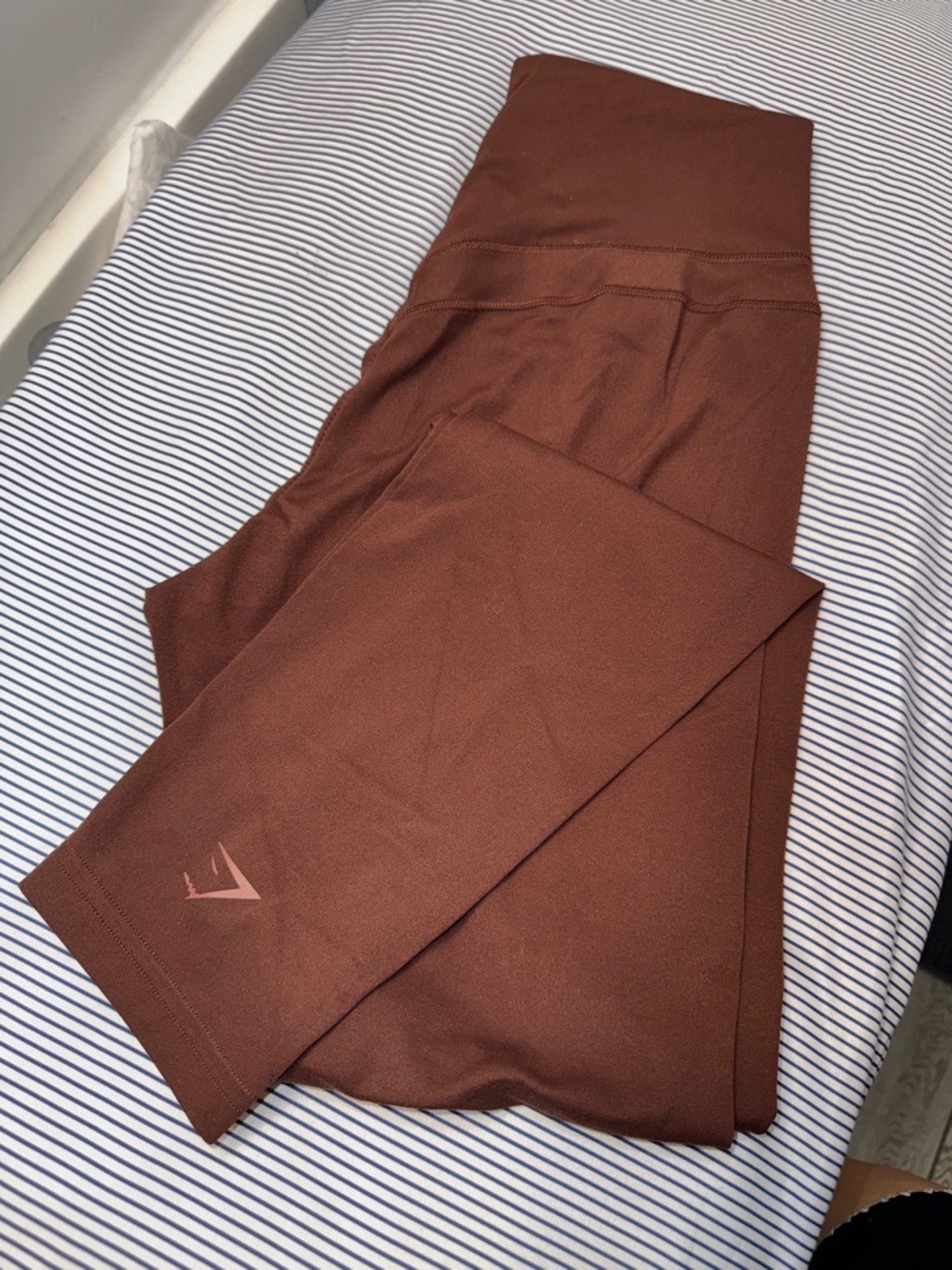 Gymshark Rust-Brown High-Waist Leggings - Picture 2 of 4